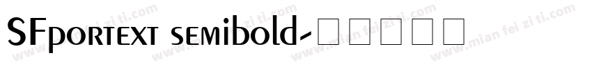 SFportext semibold字体转换